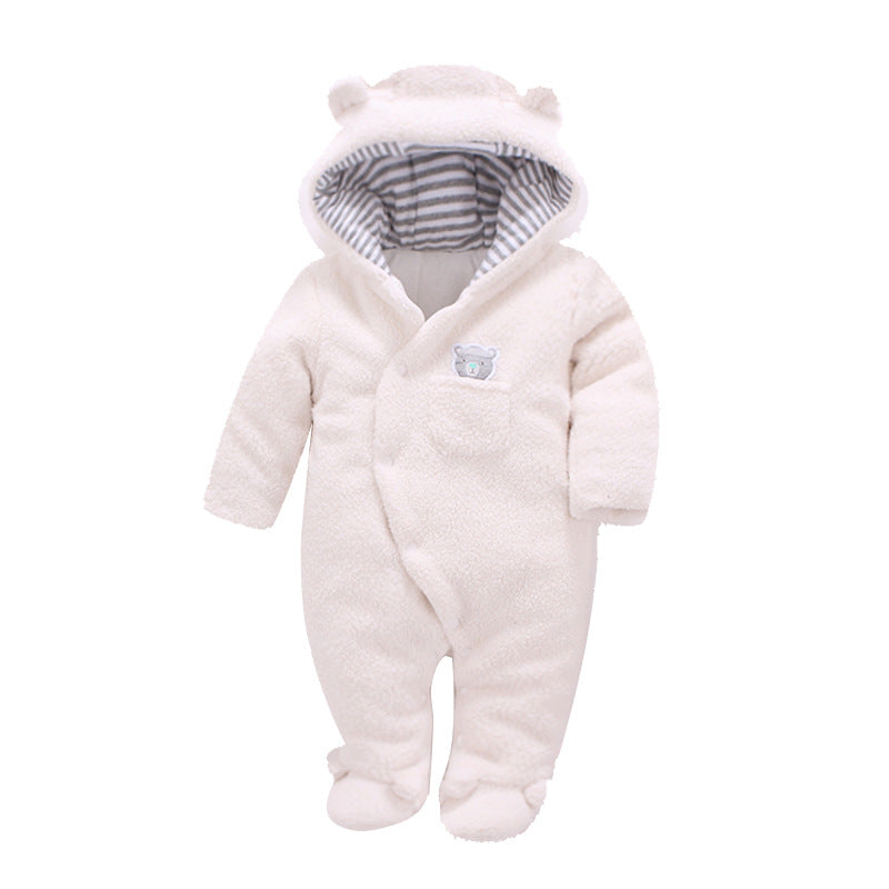 Baby bag foot clothes thickened dress winter cotton clothes autumn and winter, winter baby, climb, baby cotton clothes