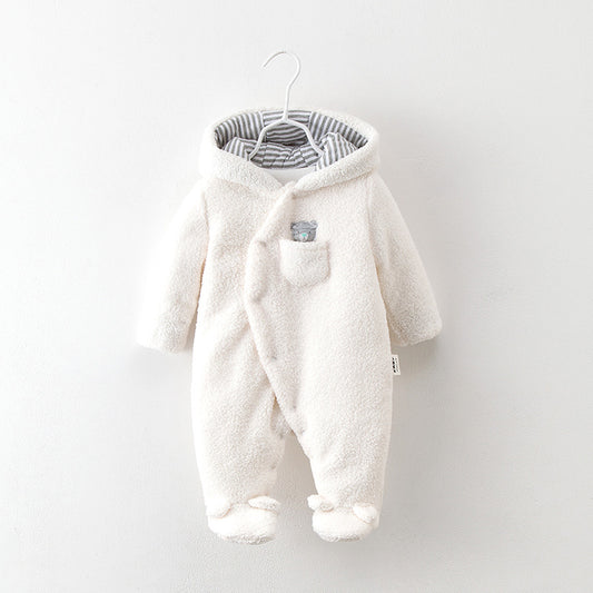 Baby bag foot clothes thickened dress winter cotton clothes autumn and winter, winter baby, climb, baby cotton clothes