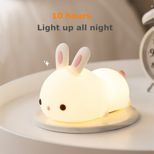 Touch Sensor RGB LED Rabbit Night Light