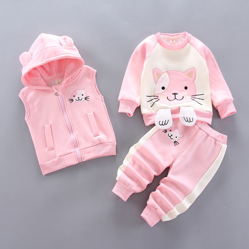 3pcs Outfits Suit Newborn Baby Clothes Infant Clothing Sets