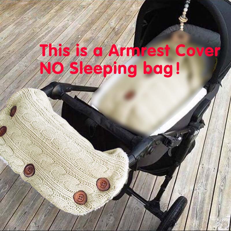 Newborn Baby Winter Warm Sleeping Bags Infant Button Knit Swaddle Wrap Swaddling Stroller Wrap Toddler Blanket Sleeping Bags