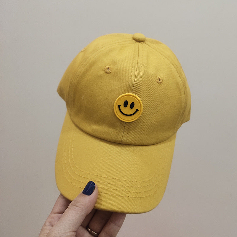 One Pan baby hat spring and autumn new small child tide boys smiley duck tongue casing casual children's baseball cap