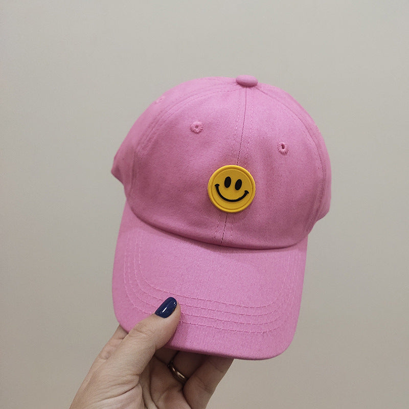 One Pan baby hat spring and autumn new small child tide boys smiley duck tongue casing casual children's baseball cap