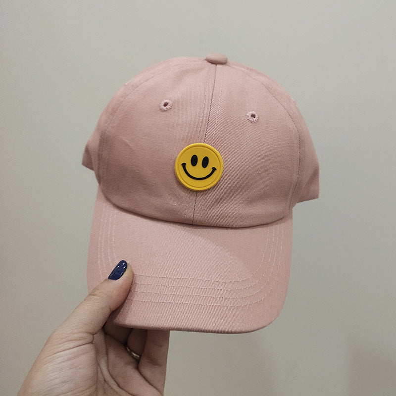 One Pan baby hat spring and autumn new small child tide boys smiley duck tongue casing casual children's baseball cap