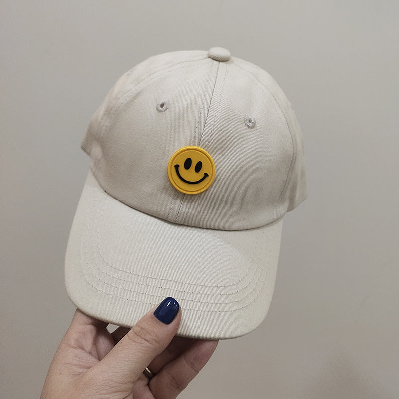 One Pan baby hat spring and autumn new small child tide boys smiley duck tongue casing casual children's baseball cap