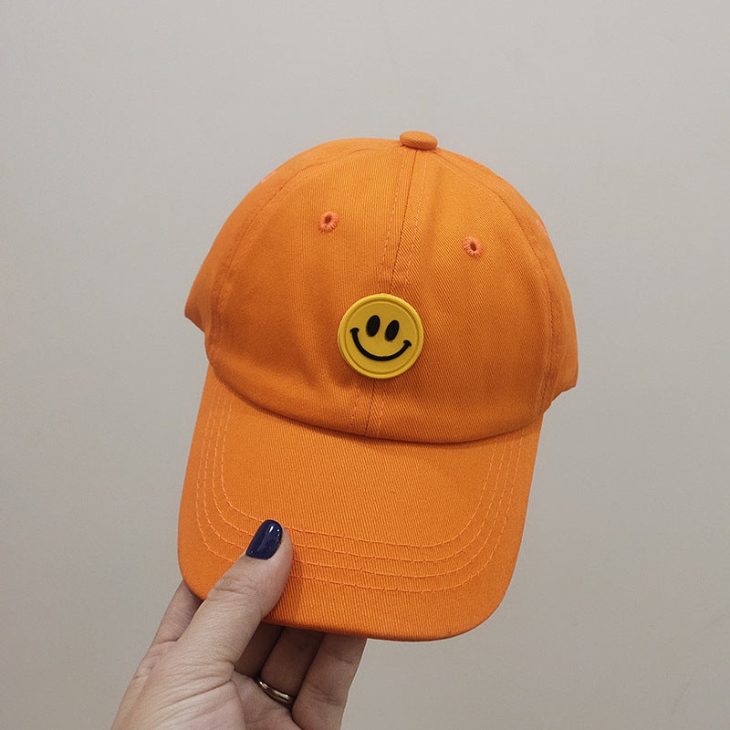 One Pan baby hat spring and autumn new small child tide boys smiley duck tongue casing casual children's baseball cap