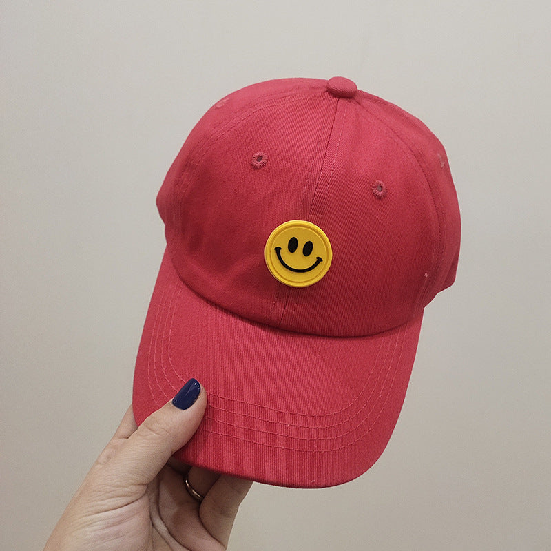 One Pan baby hat spring and autumn new small child tide boys smiley duck tongue casing casual children's baseball cap